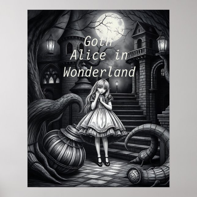 Gotische Alice im Wunderland herunterladen Poster (Vorne)
