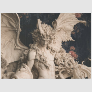 Gotische Barock-Fledermaus-geflügelte Teufel-Skulp Seidenpapier