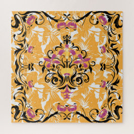 Gotische Blume, farbenfrohe Blumenkunst