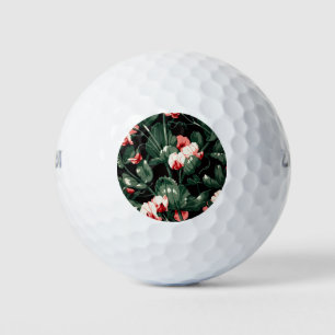 Gotische Blume Muster Transparente ästhetische Blu Golfball