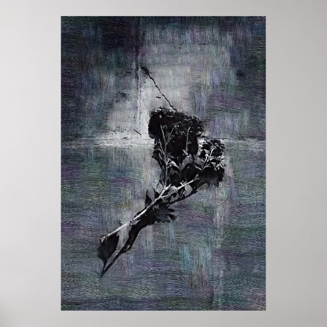 Gotische Blume Poster (Vorne)