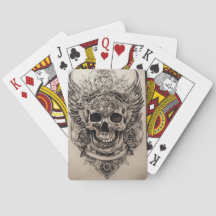 Gotische Decks: Skulpturenklassische Spielkarten