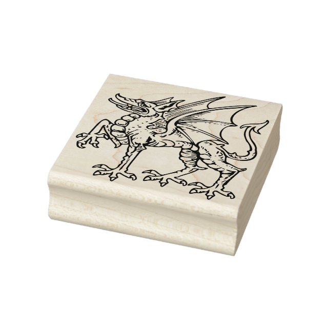 gotische Drachenkunst-Briefmarke Gummistempel (Stempel)