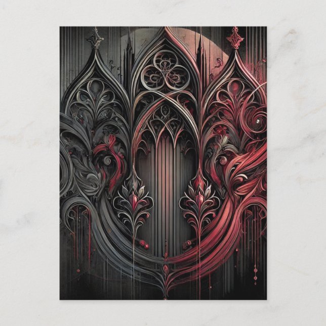 Gotische Elegante Postkarte (Vorderseite)