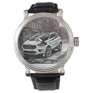 Gotische Eleganz: Kuga ST Fusion Square Wall Clock Armbanduhr