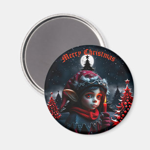 Gotische Elfenzauber unter Vollmond. Magnet