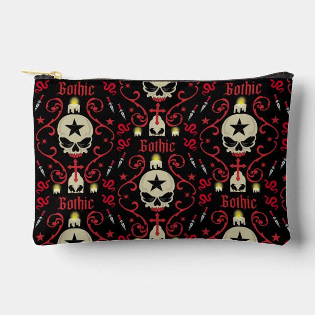 Gotische Fashion Bags und Accessoires Zubehörtasche (Vorderseite)