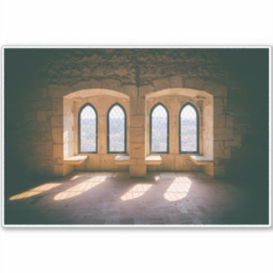 Gotische Fenster im Schloss Leiria Aufkleber