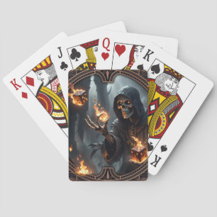 Gotische Flammen, der Wächter der brennenden Würfe Spielkarten