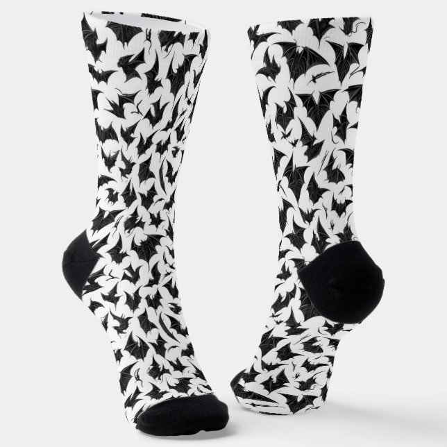 Gotische Fledermäuse Socken (Gewinkelt)