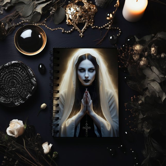 Gotische Frau im Gebet Notizbuch (Von Creator hochgeladen)