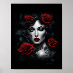 Gotische Frau Poster