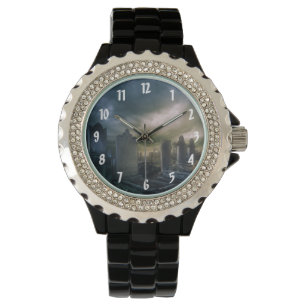 Gotische Friedhof-Uhr Armbanduhr