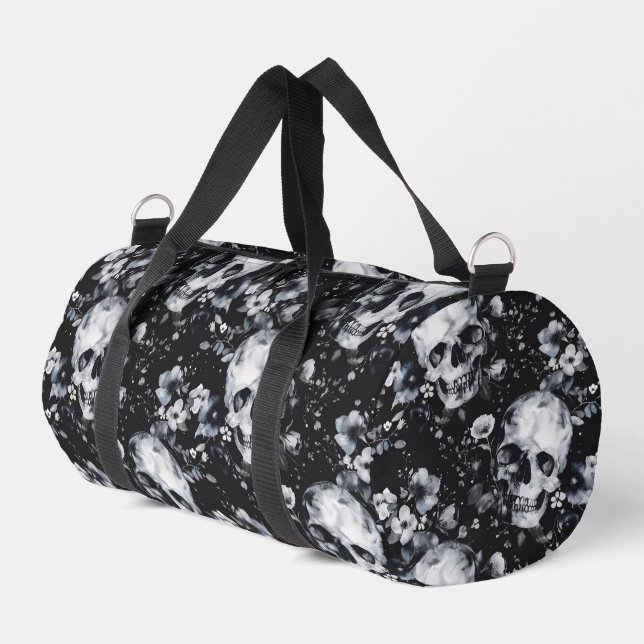 Gotische Gartenschnecken und Blumengoten Sommer Duffle Bag (Linke Seite)