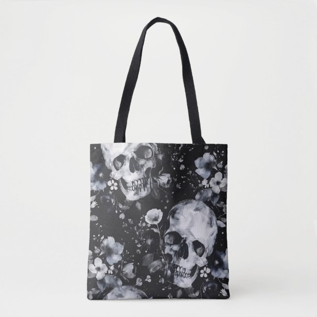 Gotische Gartenschnecken und Blumengoten Sommer Tasche (Vorderseite)