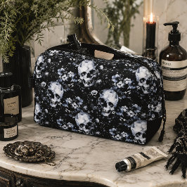 Gotische Gartenschnecken und Blumengoten Sommer Waschbeutel