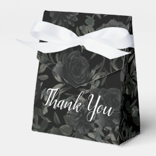 Gotische Gastgeschenk Hochzeit mit weißer und schw Geschenkschachtel