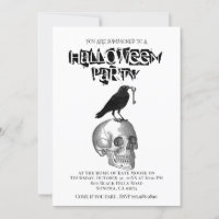 gotische Halloween-Einladung