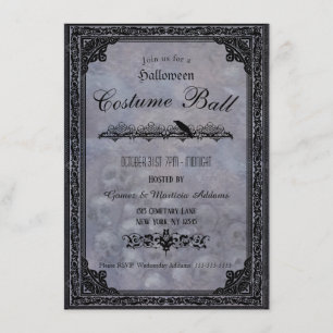 Gotische Halloween-Party-Einladung Einladung