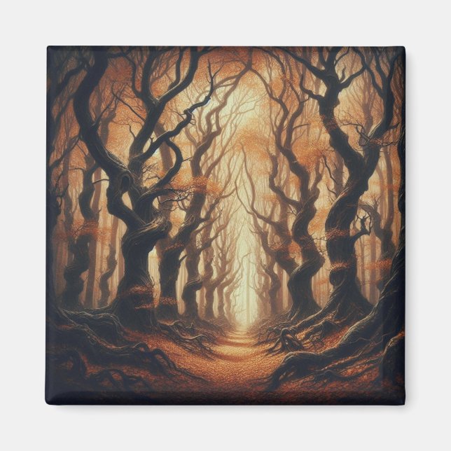 Gotische Herbstwälder Magnet (Vorne)