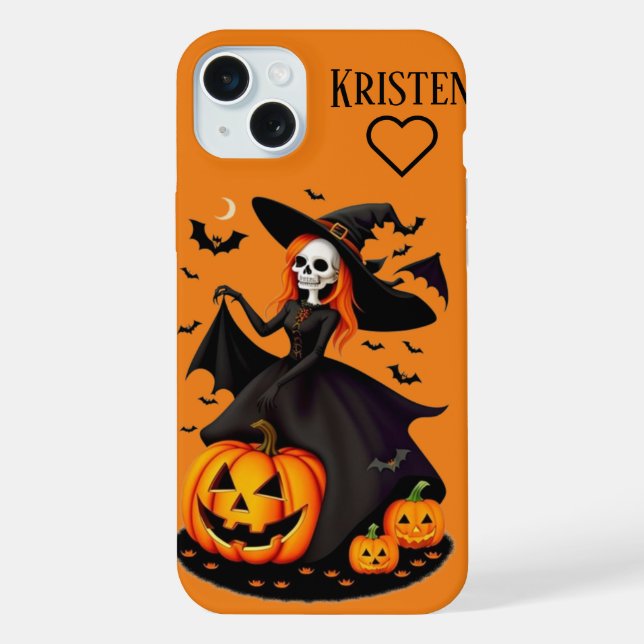 Gotische Hexe iPhone 15 Plus Hülle (Rückseite)