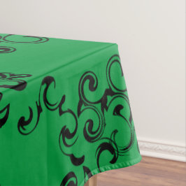 Gotische Hochzeit grün und schwarz Tischdecke