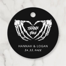 Gotische Hochzeit, Halloween Hochzeit Danke