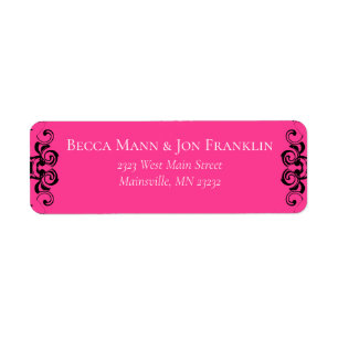 Gotische Hochzeit in Pink und Schwarz