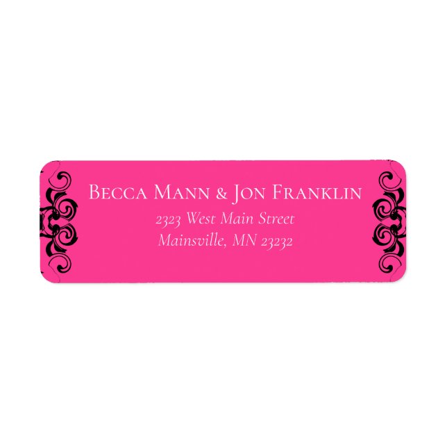 Gotische Hochzeit in Pink und Schwarz (Vorne)