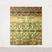 Gotische Hochzeit mit schwarzem Swirl