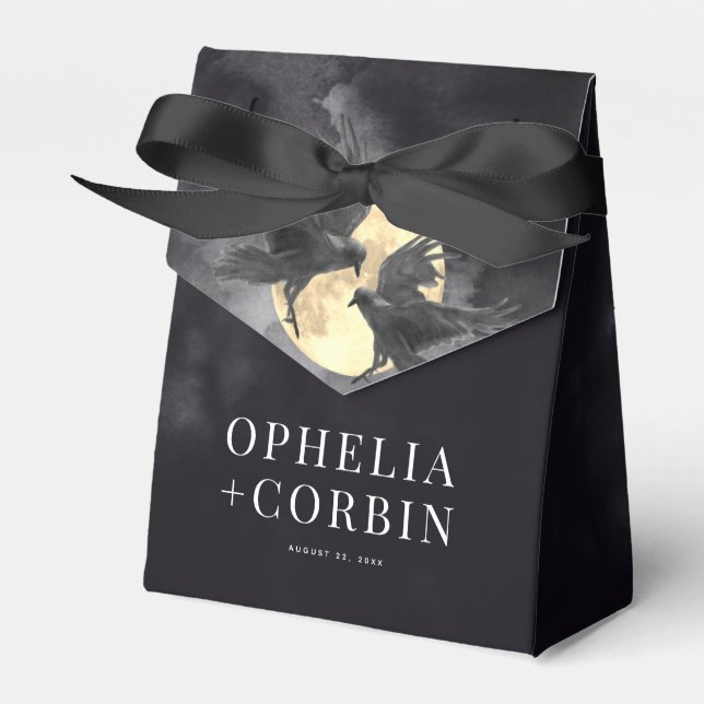 Gotische Hochzeit von Raven & Golden Moon Geschenkschachtel (Vorderseite)