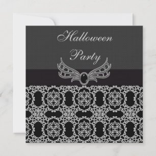 Gotische Jewel & Diamonds Halloween-Party Einladung