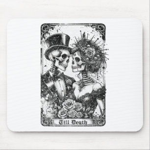 Gotische Junggeselinnen-Abschied T-Shirt Braut und Mousepad