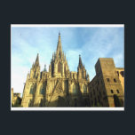 Gotische Kathedrale Barcelona, Barri Gotic Postkarte<br><div class="desc">Foto von Joanne Casey,  April 2014</div>
