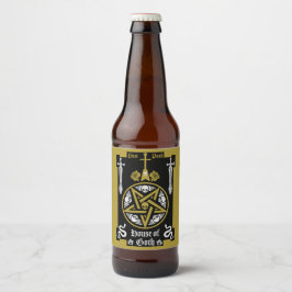 Gotische Kleidung und Zubehör Bierflaschenetikett