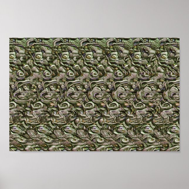 Gotische Kreatur - Versteckter 3D-Druck Poster (Vorne)