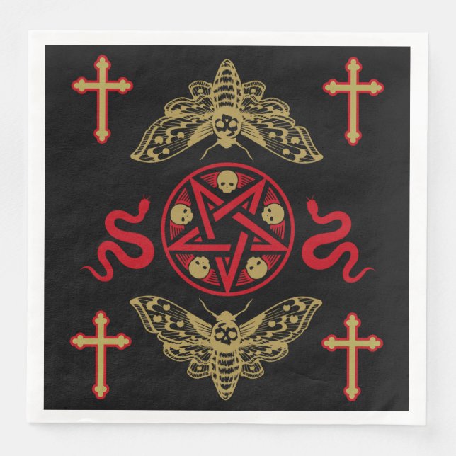Gotische Kunstzubehör Serviette (Vorderseite)