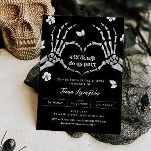 Gotische Liebe Halloween Bridal Dusche Einladung