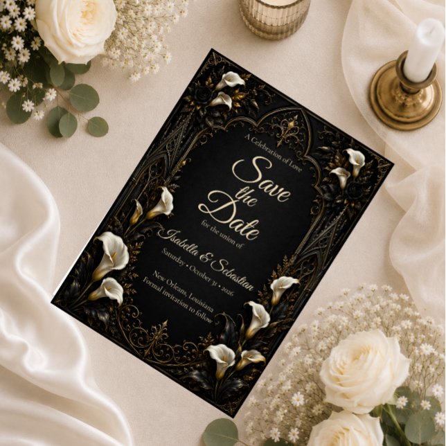Gotische Luxus-Hochzeit Save The Date (Von Creator hochgeladen)