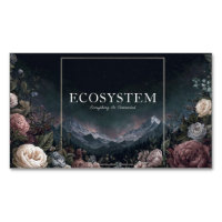 Gotische Märchenrose Rahmen Sternennacht Berg