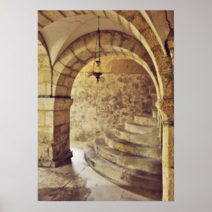 gotische mittelalterliche Kirche Poster