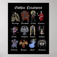 Gotische Mythische Kreaturen