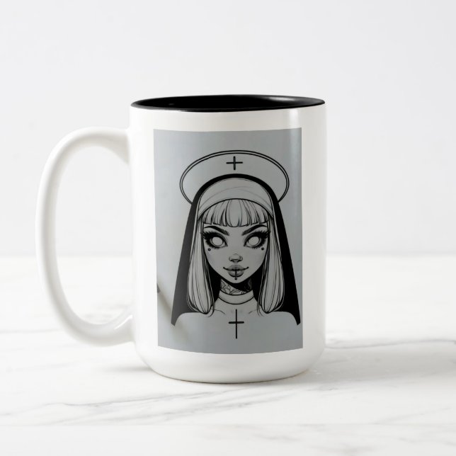 Gotische Nonne Kaffeetasse (Links)