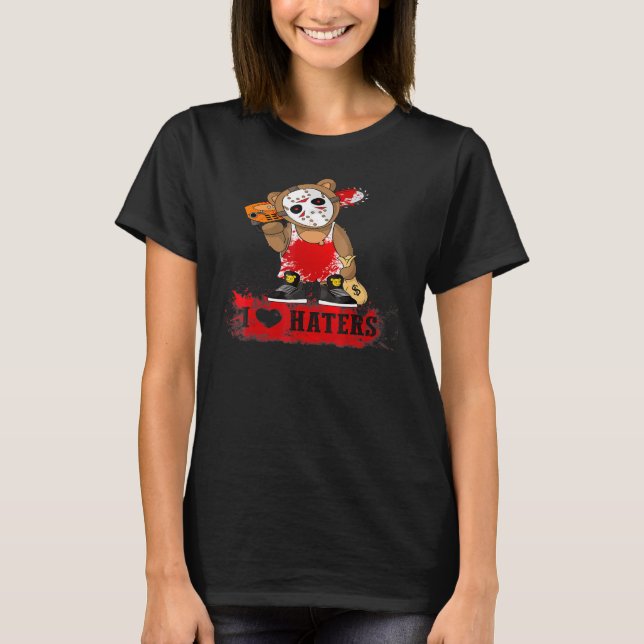 Gotische Pastel Teddy Bear Creepy Voodoo 10 T-Shirt (Vorderseite)