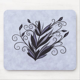 Gotische Pflanze Blumenwirbel blühte Naturliebhabe Mousepad
