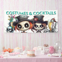 Gotische Puppen Bräutigam Cocktail Drinks Paare