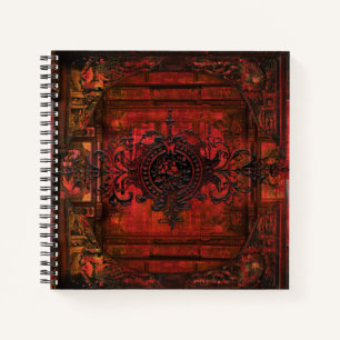 Gotische Renaissance Rote Imitate Leather Ancient  Notizbuch