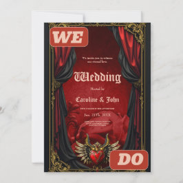 Gotische Romantik, das Herz der Leidenschaft. Einladung