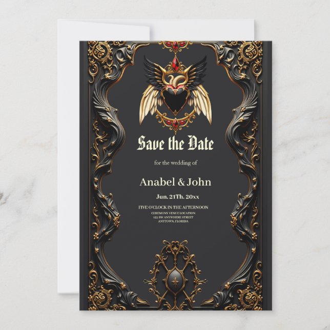 Gotische Romantik, Im Schatten der Liebe. Save The Date (Vorderseite)