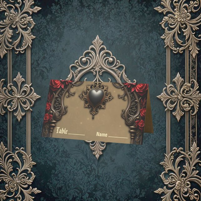 Gotische Romantik: Versteckte Leidenschaft. Platzkarte (Von Creator hochgeladen)